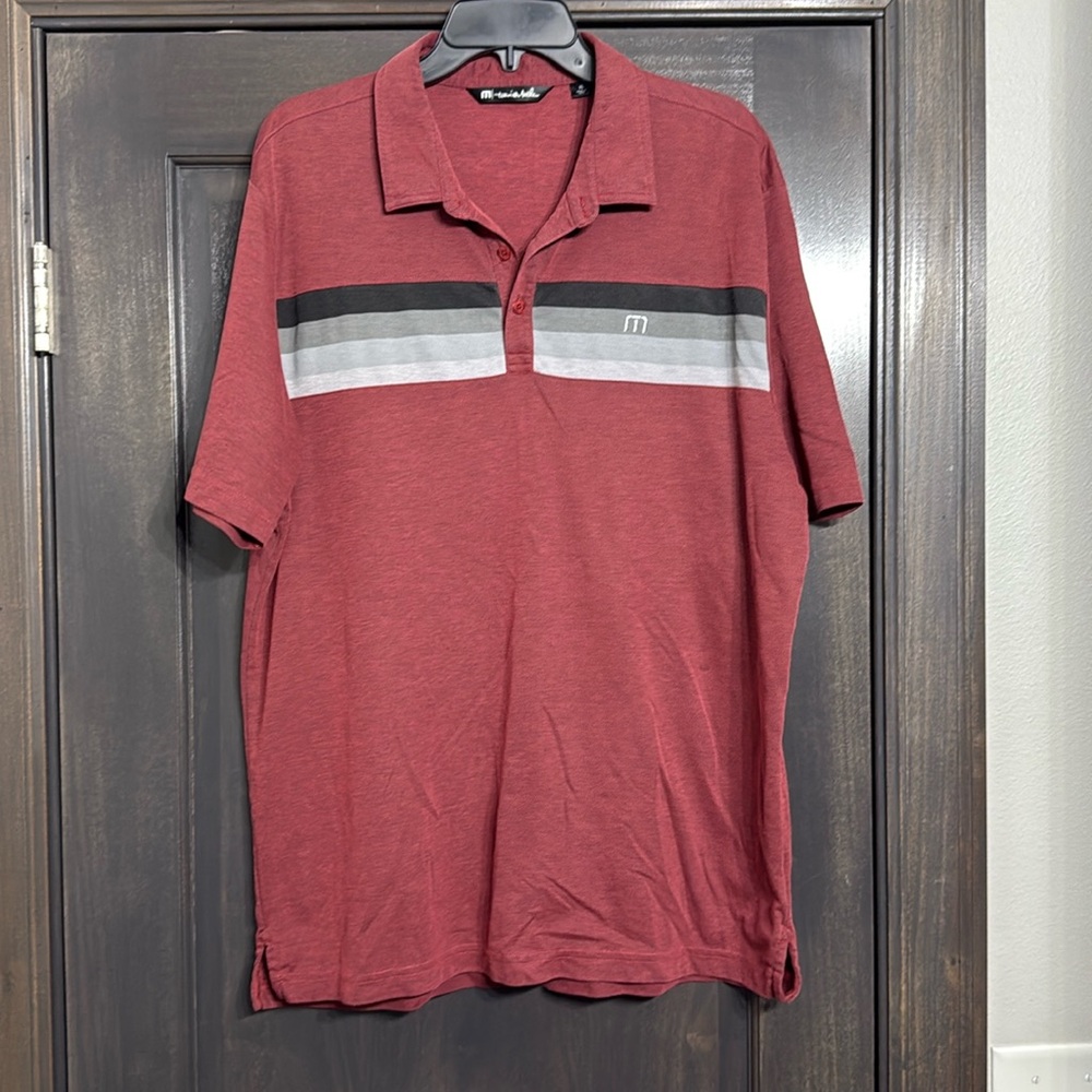 Travis Mathew Maroon polo Size XL